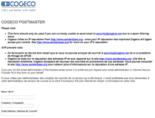 Tablet Screenshot of postmaster.cogeco.net