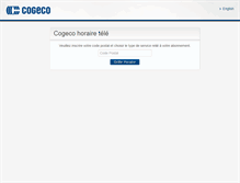 Tablet Screenshot of horairetele.cogeco.ca